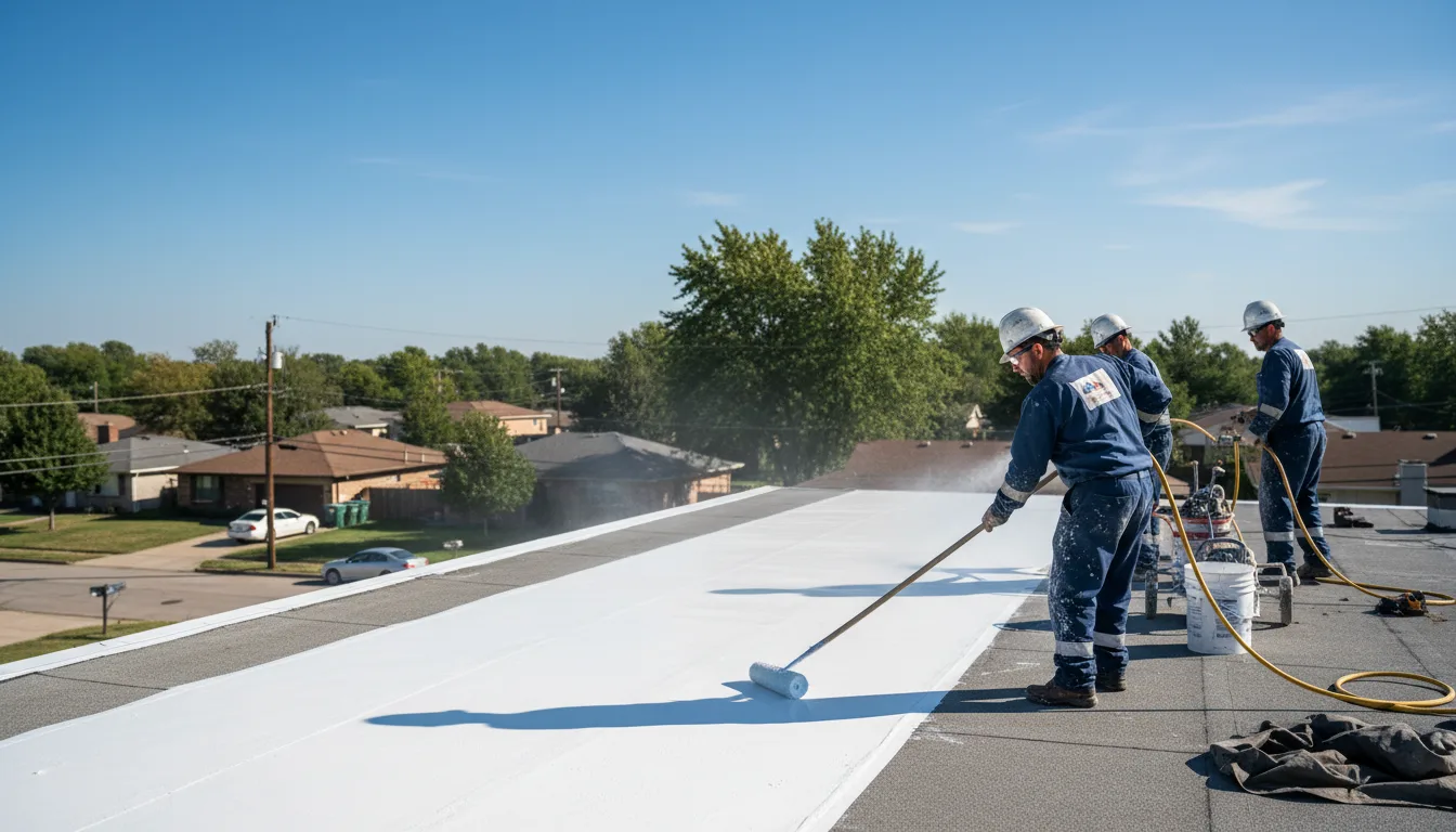 Commercial roof coating in Missouri City, TX near me